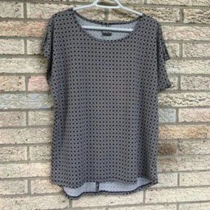 Jonathan Martin black grey geometric pattern top Large